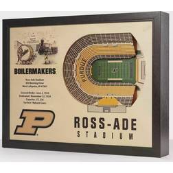 NCAA Purdue Boilermakers StadiumViews 3D Framed Art 64.8x49.5cm