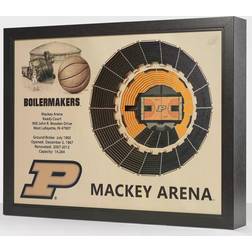 NCAA Purdue Boilermakers StadiumViews 3D Framed Art 64.8x49.5cm