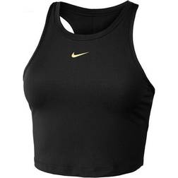 NIKE Dri-Fit One Luxe Slim Fit Tank Top Women - Black/Metallic Gold