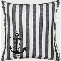 Mod Lifestyles Stripe and Anchor Complete Decoration Pillows Grey (50.8x50.8cm)