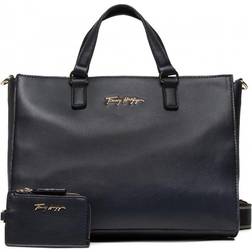 Tommy Hilfiger Joy Signature Satchel - Desert Sky