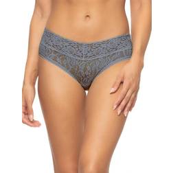 Felina Signature Stretchy Lace Low Rise Hipster - Faded Denim