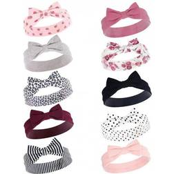 Hudson Bow Headbands 10-pack - Rose