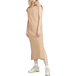 Nike Sportswear Short-Sleeve Midi Dress - Hemp/White