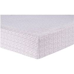 Trend Lab Lilac Herringbone Fitted Crib Sheet 28x52"