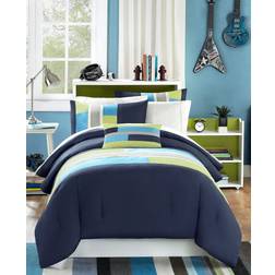 Mi Zone Pipeline Bedspread Blue (228.6x218.44)