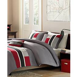 Mi Zone Pipeline Bedspread Red (228.6x167.64)