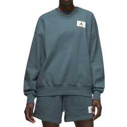 Nike Women's Jordan Essentials Crew Neck Fleece Sweatshirt - Ash Green