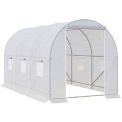 OutSunny Walk-in Greenhouse 250x200cm Acciaio inossidabile Plastica