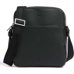 HUGO BOSS Italian-leather reporter bag with embossed logo