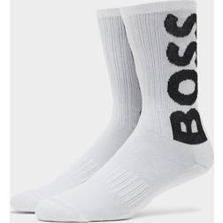 HUGO BOSS Mens Ribbed Logo Socks