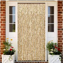 vidaXL Insektgardin 90x220 cm chenille beige og brun