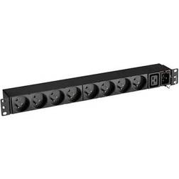 Eaton FlexPDU 8 FR strømforsyningsenhed (PDU) 9 AC stikkontakt(er) 1U Sort