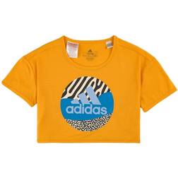 adidas Aeroready Power Cropped T-shirt - Yellow