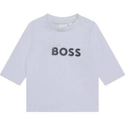 HUGO BOSS Bluse Lyseblå m. mdr Bluse