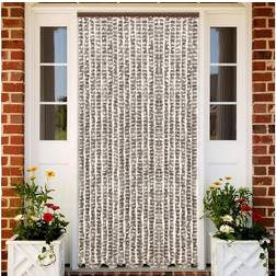 vidaXL Insect Curtain Taupe and White 90x220 cm Chenille