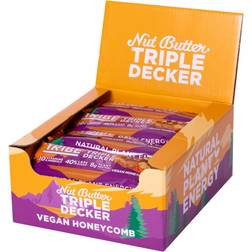 Tribe Triple Deckers (12 x 40g) 12 x 40g Vegan Honeycomb Bars