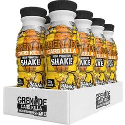 Grenade Carb Killa Protein Shake Box (8 Bottles) FUDGE BROWNIE