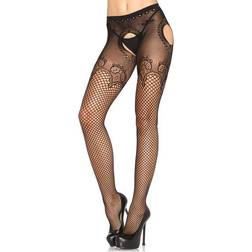 Leg Avenue Strapsstrumpfhose mit Spitze