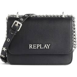 Replay Women's Fw3001 Handbag, 098 Black, L 18,5 X H 13,5 X 6 D cm