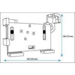 Brodit Passiv holder med kugleled 511615