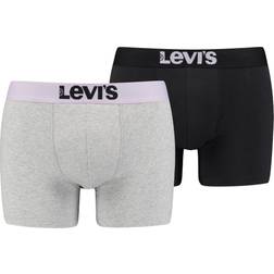 Levi's Boxershorts 2er-Pack - Hellgrau/Meliert/Or