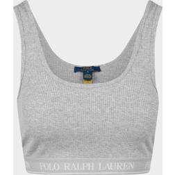 Polo Ralph Lauren Ribbed Logo-Print Bralette - Women