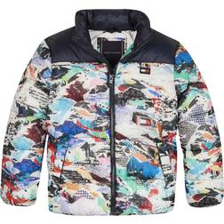 Tommy Hilfiger Fly Poster Print Puffer Jacket ALLOVER