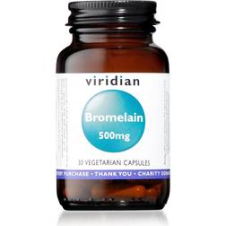 Viridian Nutrition Bromelain, 500mg, 30 VCapsules 30 pcs