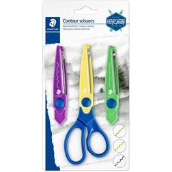 Staedtler 965-S BK-C Design Journey Craft Contour Scissors (Zig Zag, Waves & Deckle Edge)