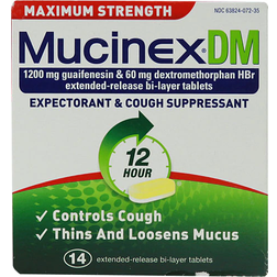 Mucinex Mucinex DM Expectorant and Cough Suppressant 14 Extended-Release Tablets