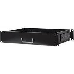 Intellinet 19" Drawer Shelf, 2U, Shelf Depth 350mm, Max 30kg, Black, Three Year Warranty