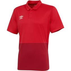 Umbro Boys Polyester Polo Shirt (Vermillion/Jester Red)