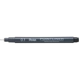 Pentel Pointliner Pigment Liner 0.1mm Black (Pack of 12) S20P-1A