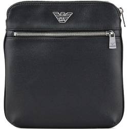 Armani Logo Messenger Bag - Black