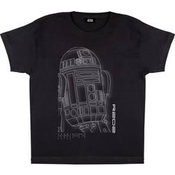 Star Wars Boys R2-D2 T-Shirt (3-4 Years) (Black/White/Blue)