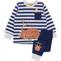 The Gruffalo Boys Striped Pyjama Set (12-18 Months) (Navy/Grey/Brown)