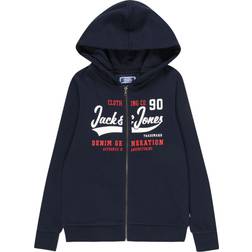 Jack & Jones Felpa con cerniera e cappuccio Junior Blu