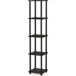 Furinno Turn-N-Tube 5-Tier Corner Square Book Shelf 146.3cm