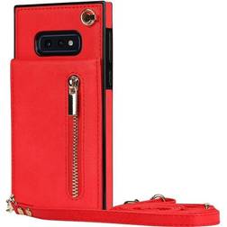 CaseOnline Zipper Kaulakorukotelo Samsung Galaxy S10e Punainen