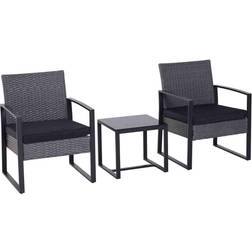 OutSunny 863-013 Bistro Set, 1 Table incl. 2 Chairs