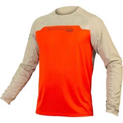 Endura MT500 Burner Langærmet Jersey Paprika Beige,Rød