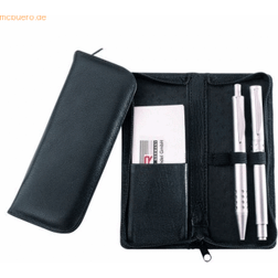 Alassio Pencil Case, for 3 Pens, Black