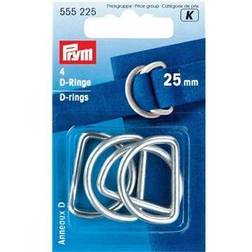 Prym D-ring Zink Sølv 25mm 4 stk