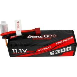 Gens Ace Hard Case LiPo 3S 11.1V 5300mAh 60C with Deans GC3S5300-60T