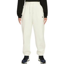 Nike Sportswear Phoenix Fleece High-Rise Trousers Women's - Sail/Black