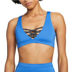 NIKE Sneakerkini Scoop Neck Bikini Top - Pacific Blue/Black