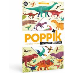 Scrunch Poppik Sticker Poster Didattico Con Adesivi Dinosauro