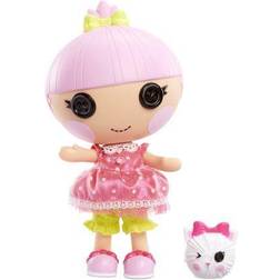 Lalaloopsy Littles Doll Trinket Sparkles and Pet Kitten Playset 7 Princess Doll With Changeable Pink Outfit and Shoes in Reusable Play House Package Toys for Girls Ages 3 4 5 to 103