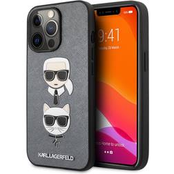 Karl Lagerfeld iPhone 13 Pro Cover Saffiano Sølv